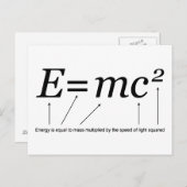 E=MC2 アインシュタインの相対性理論 ポストカード (正面/裏面)