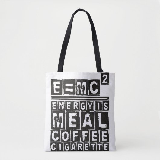 E = mc2 "アインシュタイン方程式" – 光 トートバッグ (正面)