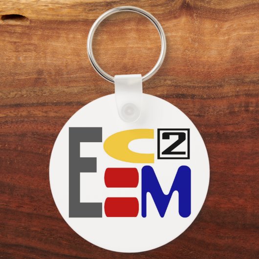 E=MC2 キーホルダー (正面)