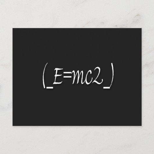 (_E=mc2_)コピー ポストカード (正面)