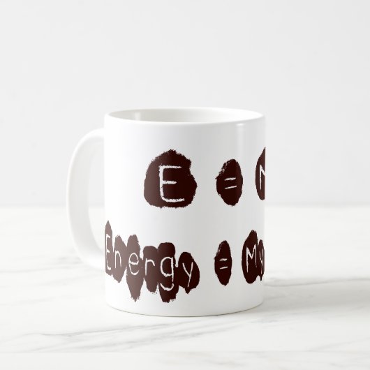 E = MC2 コーヒーマグカップ (正面左)