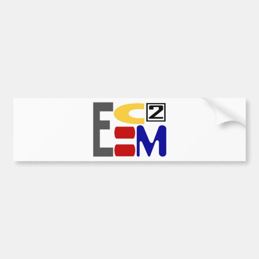 E=MC2 バンパーステッカー (正面)