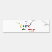 E=mc2 バンパーステッカー (正面)