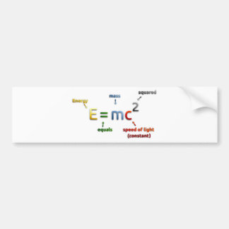 E=mc2 バンパーステッカー