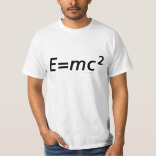 E=mc2 (フリル無し) tシャツ