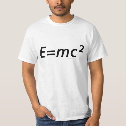 E=mc2 (フリル無し) tシャツ (正面)