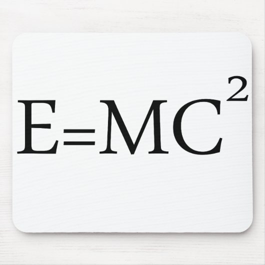 e=mc2 マウスパッド (正面)