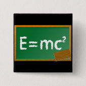E=mc2 缶バッジ (正面)