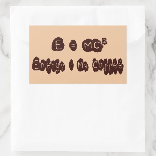 E = MC2 長方形シール (バッグ)