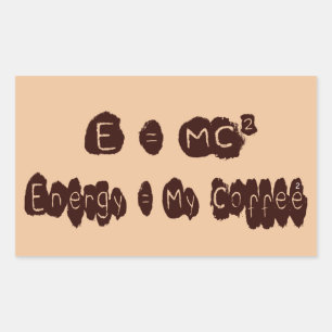 E = MC2 長方形シール