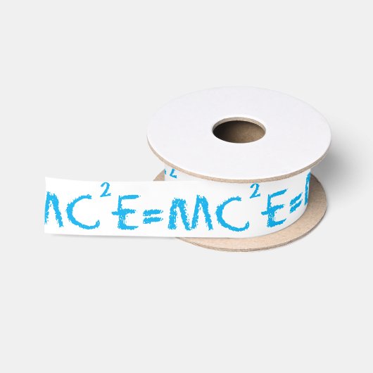 E=MC2 頭が切れる Kid サテンリボン (リール)