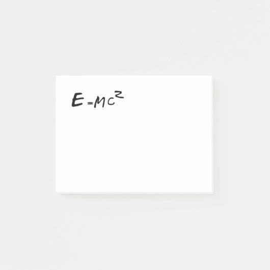E=MC2 Eは平方されるMCに匹敵します ポストイット (正面)
