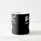 E = MC2 Energy Milk Coffee Science おもしろい Coffee コーヒーマグカップ (中央)