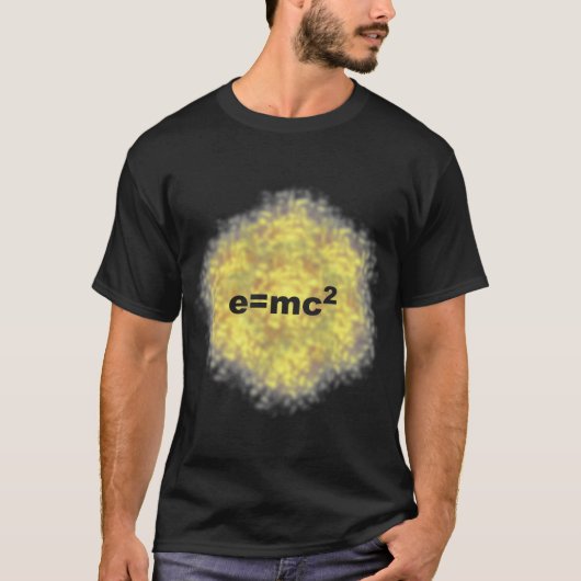 e=mc2 Formel Einstein Tシャツ (正面)
