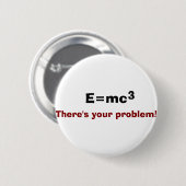 E=mc3 缶バッジ (正面&裏面)