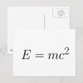 E = mc² ポストカード (正面/裏面)