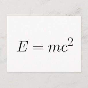 E = mc² ポストカード