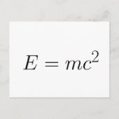 E = mc² ポストカード (正面)