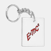 E = mc² - 天才モード オン キーホルダー (正面左)