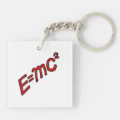 E = mc² - 天才モード オン キーホルダー (裏面)
