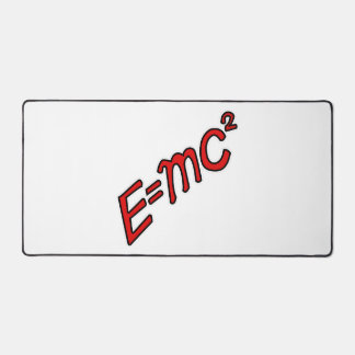 E = mc² - 天才モード オン デスクマット