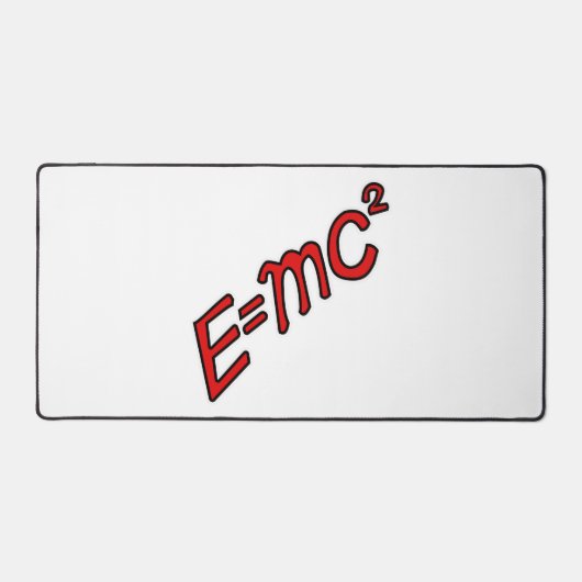 E = mc² - 天才モード オン デスクマット (正面)