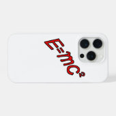 E = mc² - 天才モード オン iPhoneケース (裏面横)