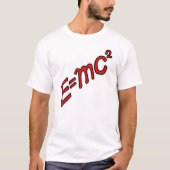 E = mc² - 天才モード オン tシャツ (正面)