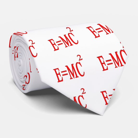 E=MC 2 (赤) ネクタイ (ロール)