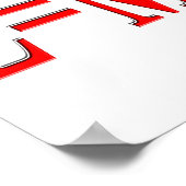 E=MC 2(赤) ポスター (角)