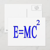 E=MC 2（青） ポストカード (正面/裏面)