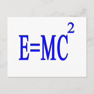 E=MC 2（青） ポストカード