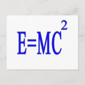 E=MC 2（青） ポストカード (正面)