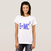 E=MC 2 (青) Tシャツ (正面フル)