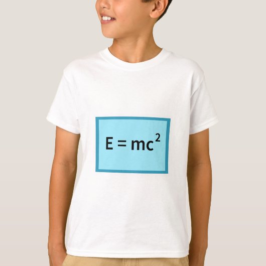 E=mc^2 Tシャツ (正面)