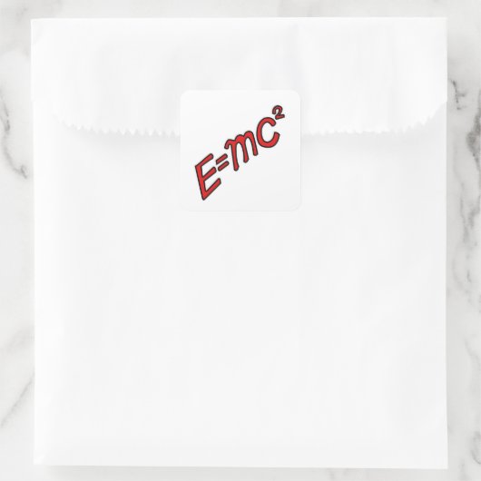 E = mc² – Genius Mode On スクエアシール (バッグ)