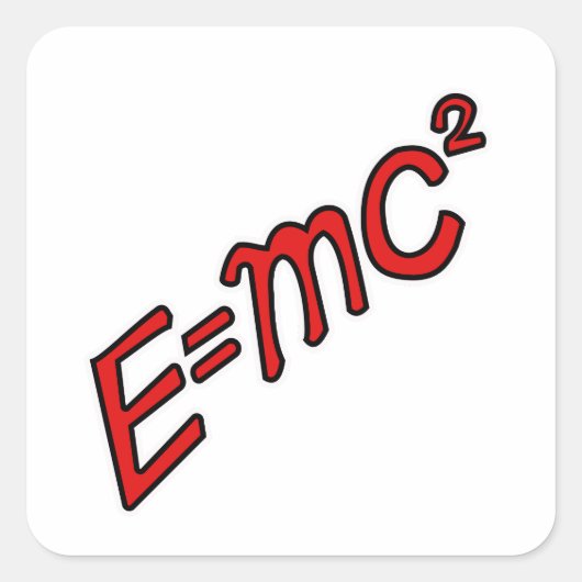 E = mc² – Genius Mode On スクエアシール (正面)