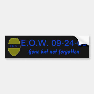 E.O.W. レオのためのバンパーステッカー バンパーステッカー