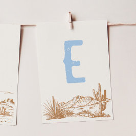 "E" ONE Western High Chairバナーカード 招待状