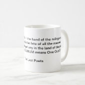 E Pluribusのunum コーヒーマグカップ (正面右)