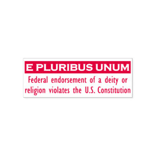 E PLURIBUS UNUMのスタンプ-赤か媒体 セルフインキングスタンプ