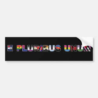 E Pluribus Unumのプライドのステッカー バンパーステッカー