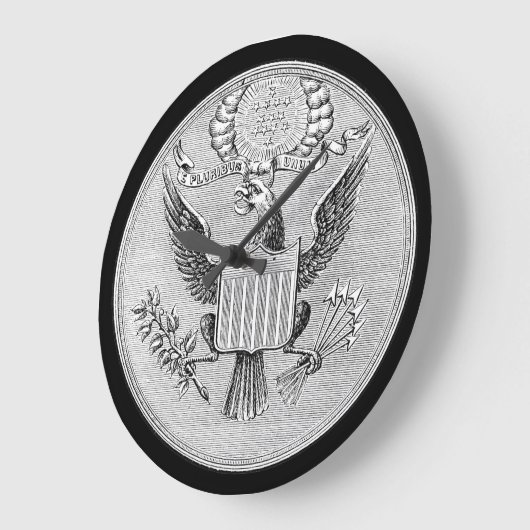 E Pluribus Unumの時計 ラージ壁時計 (傾斜)