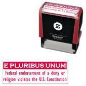 E PLURIBUS UNUMスタンプ – 赤/中 セルフインキングスタンプ (インサイチュ)