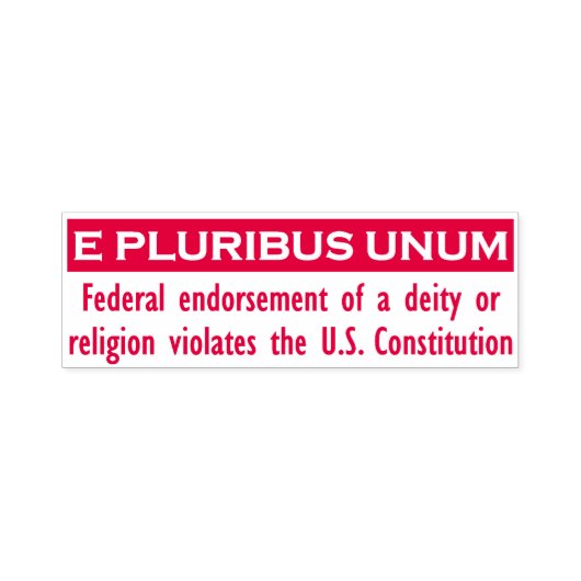 E PLURIBUS UNUMスタンプ – 赤/大 セルフインキングスタンプ (デザイン)
