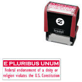 E PLURIBUS UNUMスタンプ – 赤/小 セルフインキングスタンプ (インサイチュ)