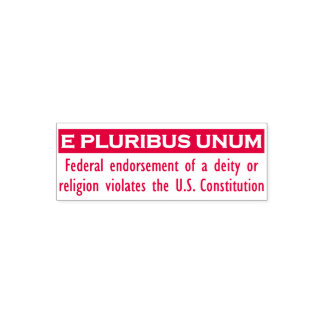 E PLURIBUS UNUMスタンプ – 赤/小 セルフインキングスタンプ