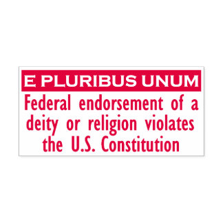 E PLURIBUS UNUMスタンプ – 赤/xl セルフインキングスタンプ