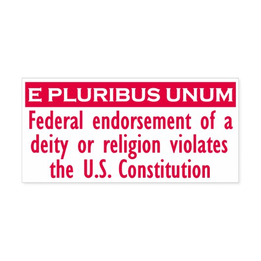 E PLURIBUS UNUMスタンプ – 赤/xl セルフインキングスタンプ (デザイン)