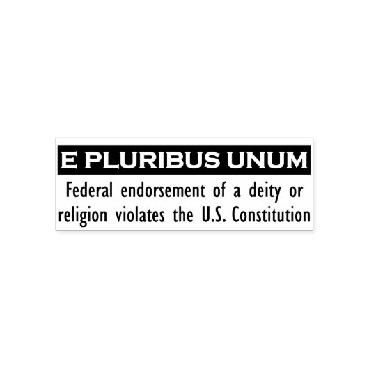 E PLURIBUS UNUMスタンプ – 黒/中 セルフインキングスタンプ (デザイン)